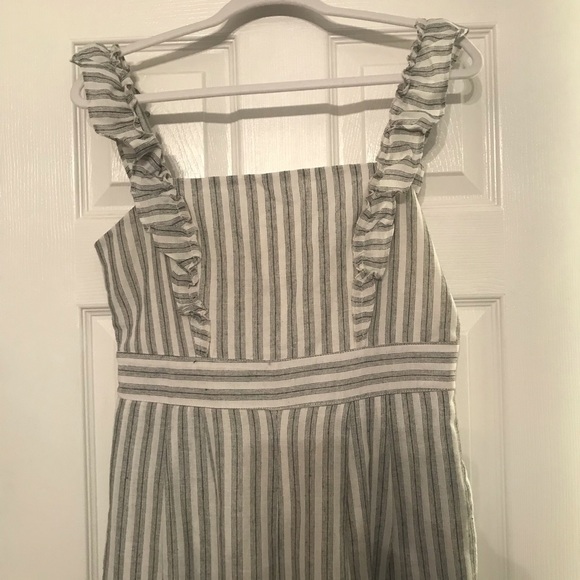 Pants - Striped Wide Leg Jumpsuit